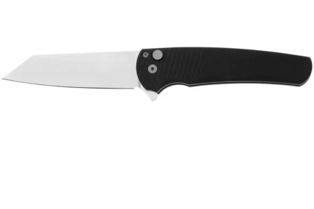 Pro-Tech Malibu 5435 Stonewashed MagnaCut Reverse Tanto, Black 7075 Dragon Scale pocket knife